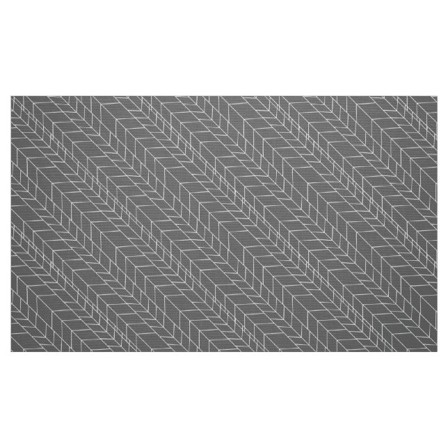 Modern Grey or Any Custom Colour Herrinbone Fabric (Fat Quarter)