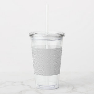 Modern Grey Polka Dot Event Sign Background Acrylic Tumbler