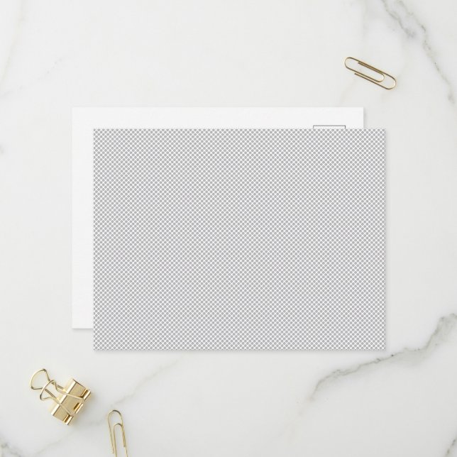 Modern Grey Polka Dot Event Sign Background Invitation Postcard (Front/Back In Situ)