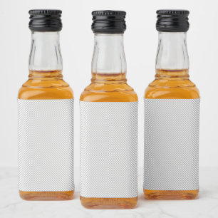Modern Grey Polka Dot Event Sign Background Liquor Bottle Label