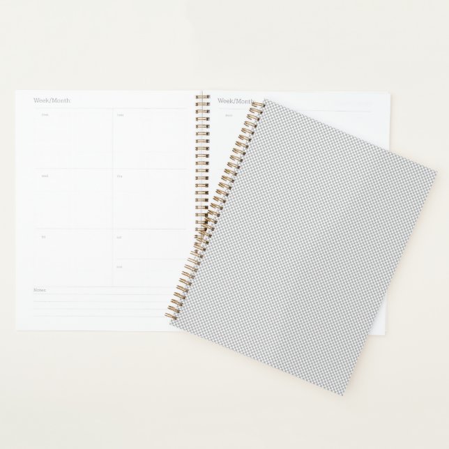 Modern Grey Polka Dot Event Sign Background Planner (Display)