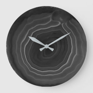 Modern grey stone trendy unusual wall clock