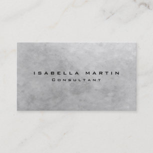 Modern Grey Stone Wall Unique Trendy Creative Business Card