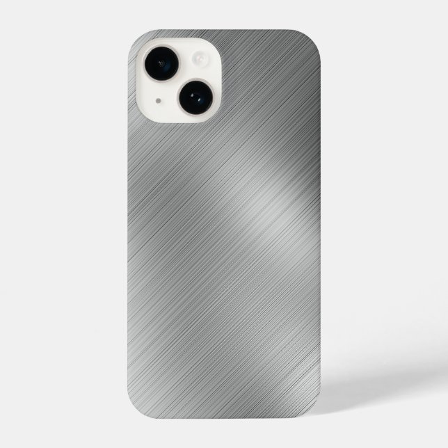 Modern Grey Texture Template iPhone Case (Back)
