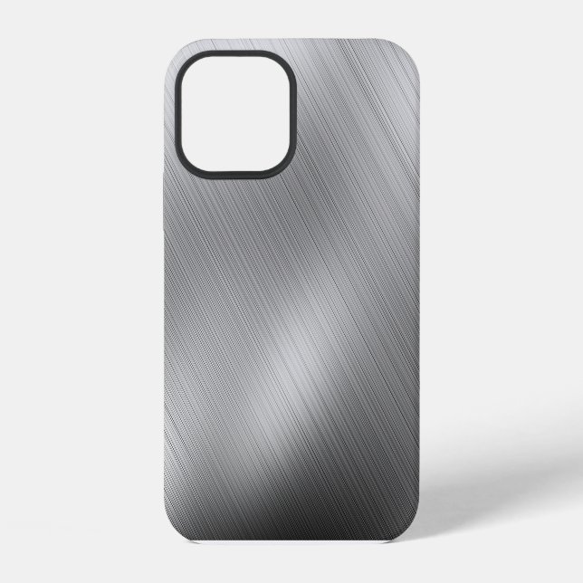 Modern Grey Texture Template iPhone Case (Back)