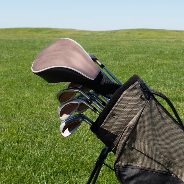 Modern Grey Textured Golf Head Cover Design (In Situ)
