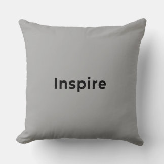 Modern grey throw pillow