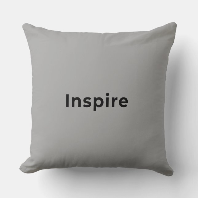 Modern grey throw pillow (Front)