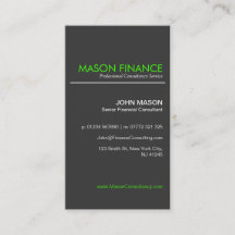 Modern Grey Vertical - Professional Business Card