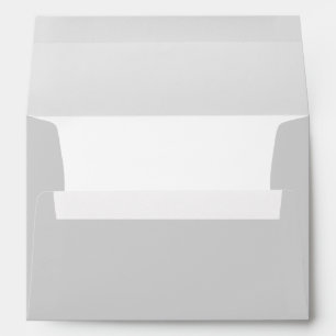 Modern Grey White Baby Shower Simple Envelope