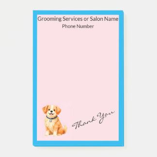 Modern Grooming Dog Personalised Collection Post-it Notes
