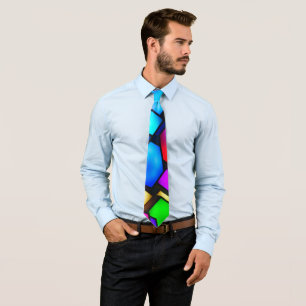 Modern Groomsman abstract design Tie