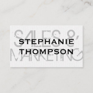 Modern Grunge Font with Wavy Pattern Business Card