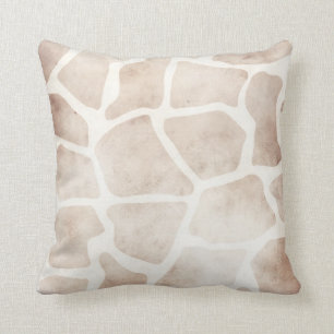 Modern Grunge Giraffe African Pattern Cushion