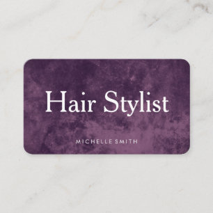 Modern Grunge Hair Stylist Business Card