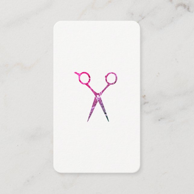 Modern Grunge Magenta Scissors Appointment (Front)