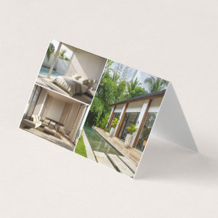 Modern Guest House Vacation Rental Three Photo Business Card