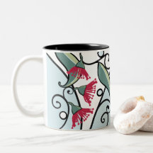 Modern Gumnut Design with pale blue background