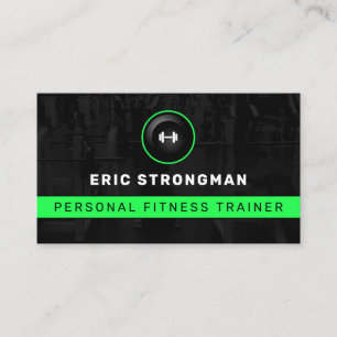 Modern gym inspired business card