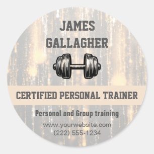 Modern Gym / Personal Trainer Thank You Sticker