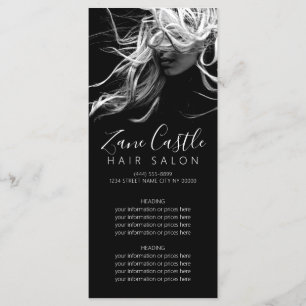 Modern Hair Salon Menu Price List