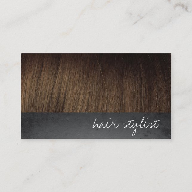 Modern Hair Stylist Business Card (Front)