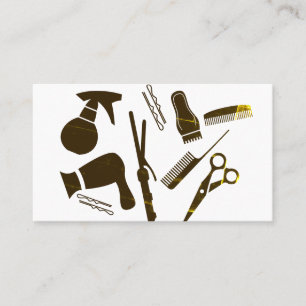 Modern Hair Stylist Business Card