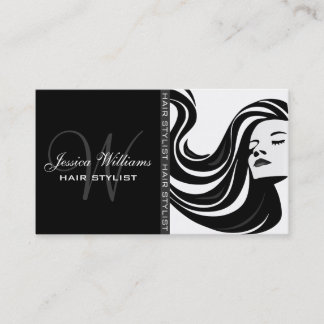 Modern Hair Stylist Business Card