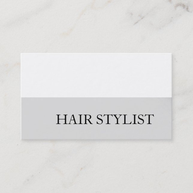 Modern Hair Stylist Professional Business Card (Front)