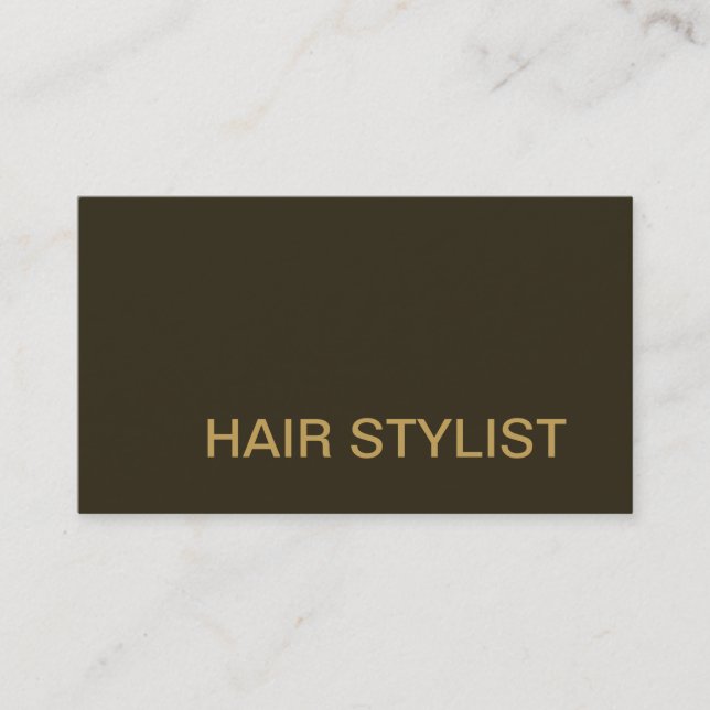 Modern Hair Stylist Professional Business Card (Front)