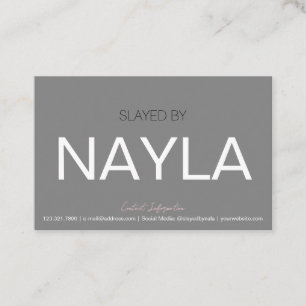 Modern Hair/Wig/Bundles Grey Maintenance Card