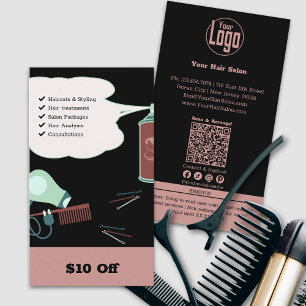 Modern Hairdresser $10 Off Discount Card