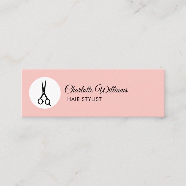 Modern hairdresser Business Card (Front)