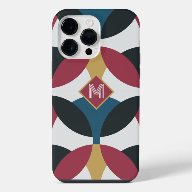 Modern Half Moons iPhone Case (Back)