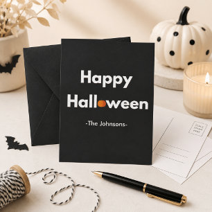 Modern Halloween Postcard – Personalised