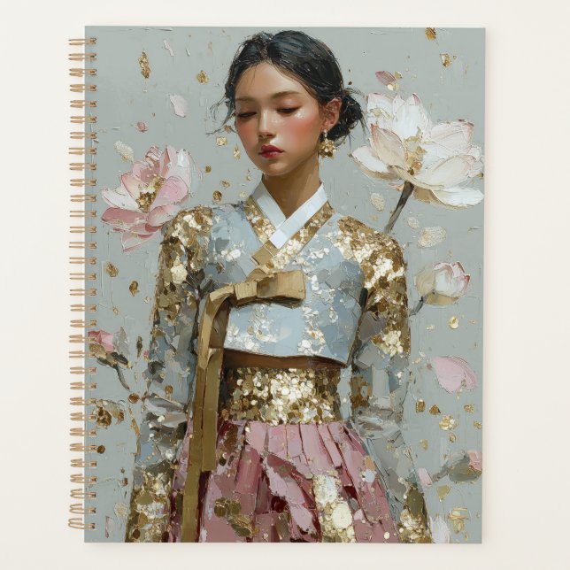 Modern Hanbok Art Print Planner (Front)