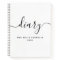 Modern Hand lettered Personalised Diary Your Name