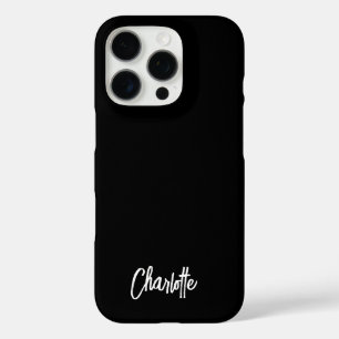 Modern Hand Lettered Script Personalised iPhone 16 Pro Case