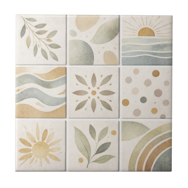 Modern Handcrafted Ceramic Tile – Artisanat Modern (Front)