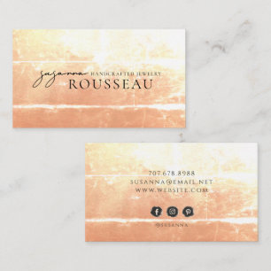 Modern Handcrafted Jewellery Designer Business Card