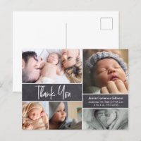 Modern Handlettering Photo Collage Baby Shower
