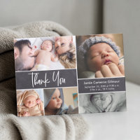 Modern Handlettering Photo Collage Baby Shower