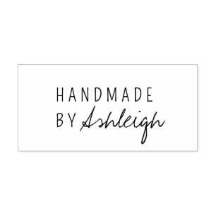 Modern Handmade with Love Simple Script Self-inking Stamp