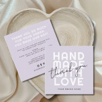 Modern handmade with love thank you