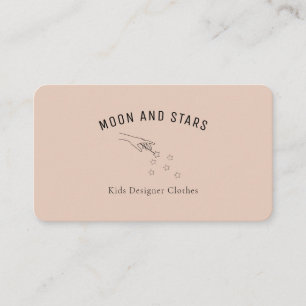 Modern, hands with magic wand and stars, business card