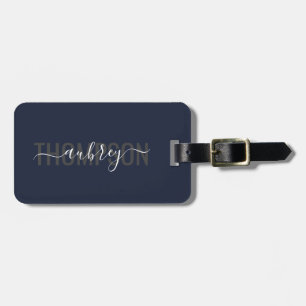 Modern Handwriting Calligraphy Name Simple Luggage Tag