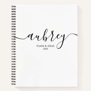 Modern Handwriting Calligraphy Simple Notebook