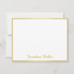Modern Handwriting Gold Script Name Template