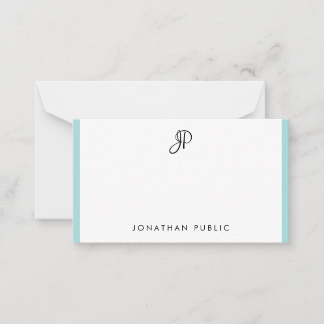 Modern Handwriting Monogram Template Minimalist (Front)