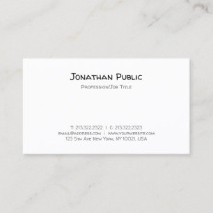 Modern Handwriting Script Text Minimalist Template Business Card